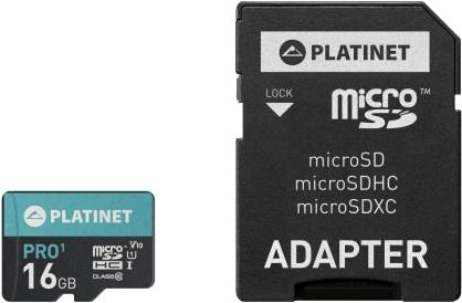 

Карта памяти Platinet PMMSD16UI 16GB + адаптер