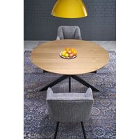 Кухонный стол Halmar Acord 120-200/120/75 (натуральный/черный)