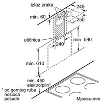 Кухонная вытяжка Bosch DWK098G60