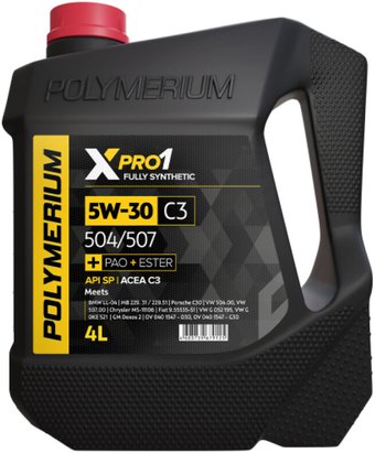 Моторное масло Polymerium XPRO1 5W-30 C3 504/507 4л