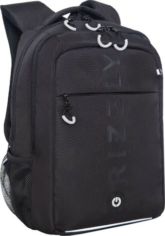 Школьный рюкзак Grizzly RB-556-4 (черный/белый)