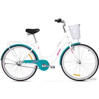 Велосипед AIST Avenue 26 2024 (белый/бирюзовый)