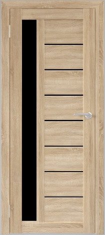 

Межкомнатная дверь Юни Бона 04 (ч) 60x200 (дуб сонома/черное белое)