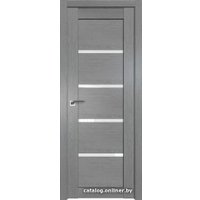 Межкомнатная дверь ProfilDoors 2.09XN L 40x200 (грувд серый, стекло белый триплекс)