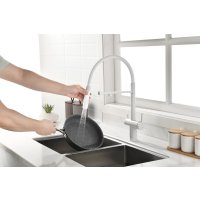 Смеситель Paulmark Gravity Gr213888-WH (белый/белый матовый) в Мозыре