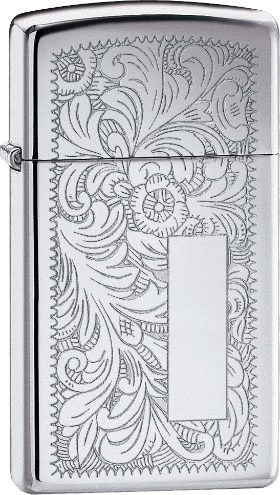 

Зажигалка Zippo Slim Venetian 1652 High Polish Chrome