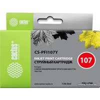 Картридж CACTUS CS-PFI107Y (аналог Canon PFI-107Y)