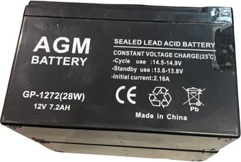 Аккумулятор для ИБП AGM Battery GP 1272 F1 (12В/7.2 А·ч)