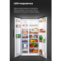 Холодильник side by side MAUNFELD MFF177NFB