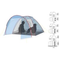 Треккинговая палатка Canadian Camper Rino 4 (синий)