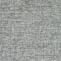 Угловой диван Асмана Олимп-1 левый (кубики/рогожка серый/кожзам черный)