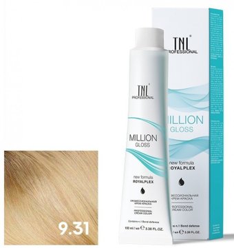 Крем-краска для волос TNL Professional Million Gloss 9.31 100 мл