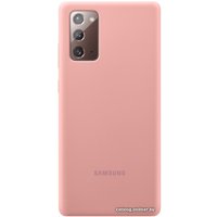 Чехол для телефона Samsung Silicone Cover для Galaxy Note 20 (бронзовый)