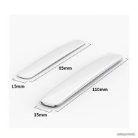 Накладка на дверь Baseus Streamlined Car Door Bumper Strip Black CRFZT-01 (черный)