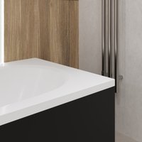 Ванна Lauter Bliss 150 P 21201052P (с ножками и сифоном 21Y32001 матовый черный)