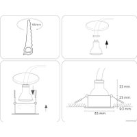 Точечный светильник Ambrella light IP Protect TN1180