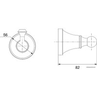 Крючок для ванны Rose RG1911H