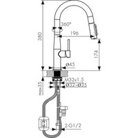 Смеситель Kaiser Vita 43344-17 (бежевый матовый)