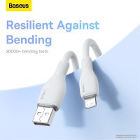 Кабель Baseus Pudding Series Fast Charging Cable 2.4A USB Type-A - Lightning (1.2 м, белый)