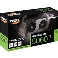 Видеокарта Inno3D GeForce RTX 5060 Ti 8GB Twin X2 OC N506T2-08D7X-193075N