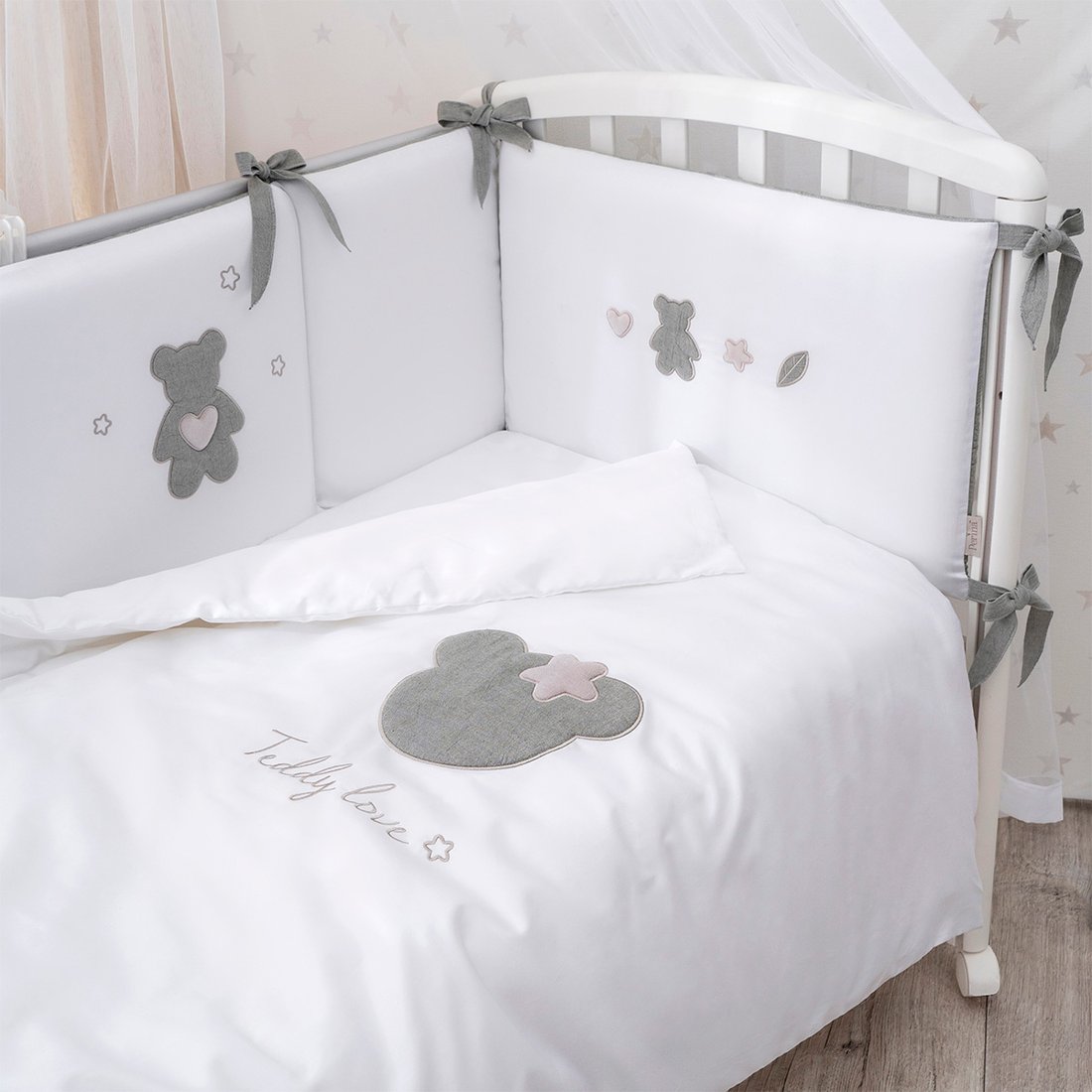 

Постельное белье Perina Teddy love ТЛ2.140-01.13 (2 предмета, серо-оливковый)