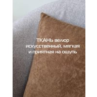 Декоративная подушка Matex Velours 49-791 (2шт, коричневый)