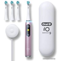 Электрическая зубная щетка Oral-B iO 9 (розовый, 4 насадки)