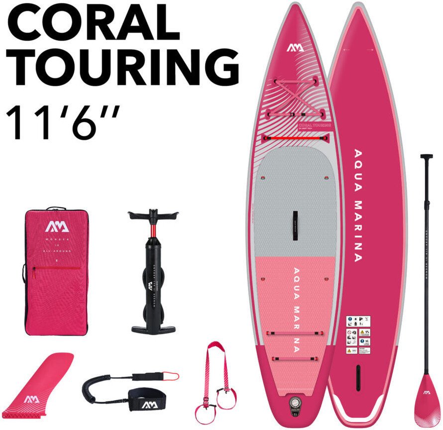 Сапборд Aqua Marina Coral Touring (Raspberry) 11'6