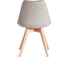 Стул TetChair Tulip Soft mod. 053V (светло-серый HLR 39/натуральный)