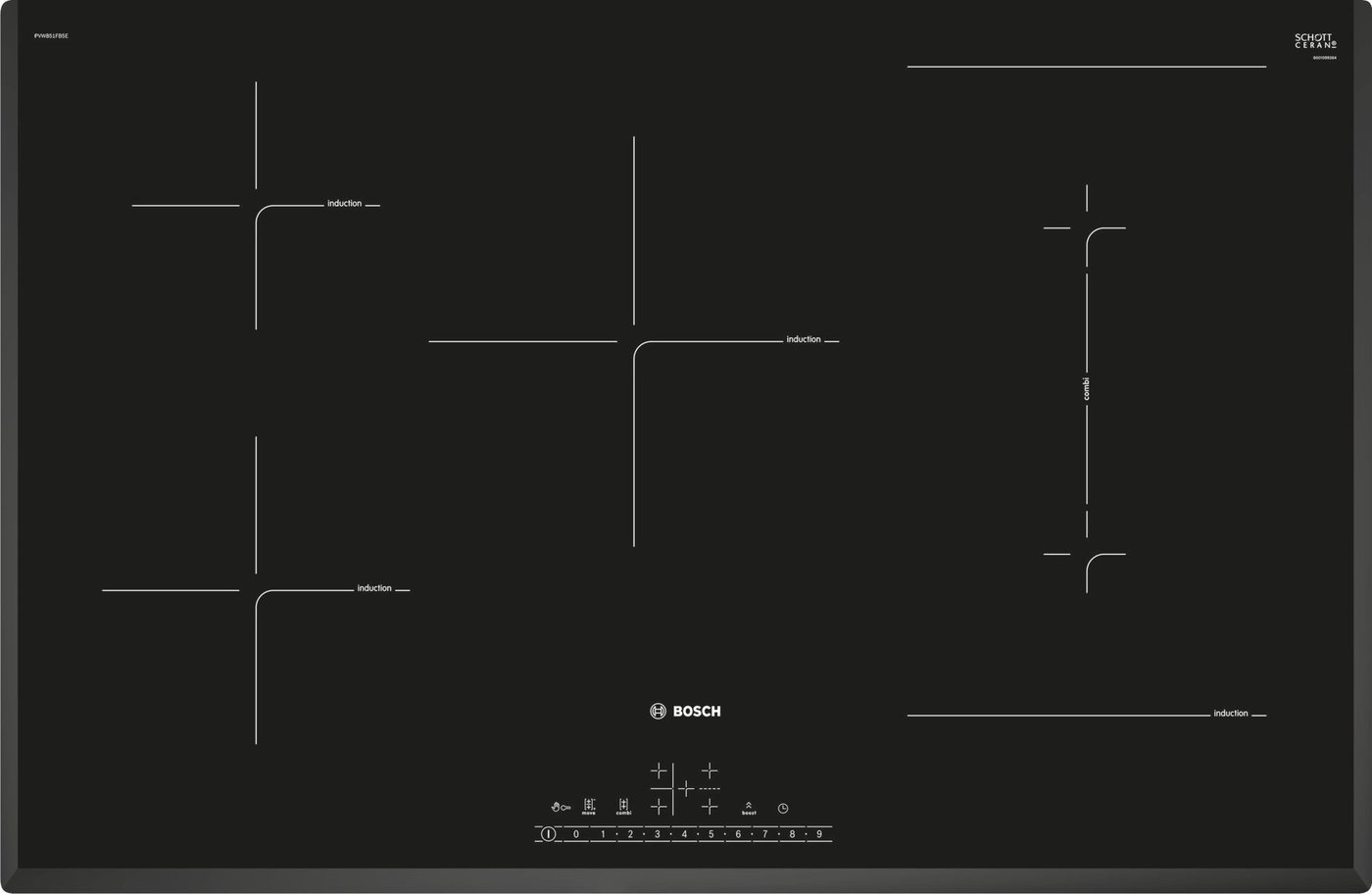 

Варочная панель Bosch PVW851FB5E