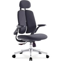 Офисное кресло SitUp Kwin Black Chrome (ткань Black/Black)
