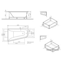 Ванна AM.PM Spirit W72A-160L100W-A2 (с каркасом и экраном)