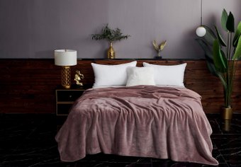 Покрывало Sofi De MarkO София 160x220 Пл-Сп020-160x220 (пепельно-розовый 1)