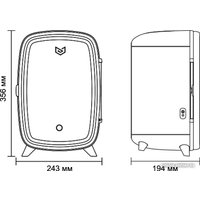 Бьюти-холодильник Meyvel MB-06C2W