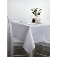 Скатерть Моготекс Рис.2304/010101 (200x150, белый ромб)