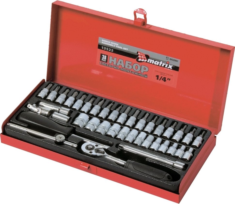 

Универсальный набор инструментов Matrix 13522 (38 предметов)