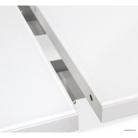 Кухонный стол Sheffilton SHT-T40/130-160 (белый глянцевый/белый)