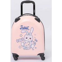 Чемодан-спиннер Ecotope Заяц 324-E-1-16-PNK (розовый)