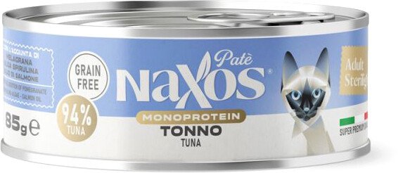 

Консервированный корм для кошек Naxos Sterilight Монопротеин тунец 85 г