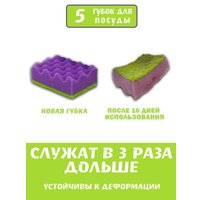 Губка Smarti Color Mix (5 шт)