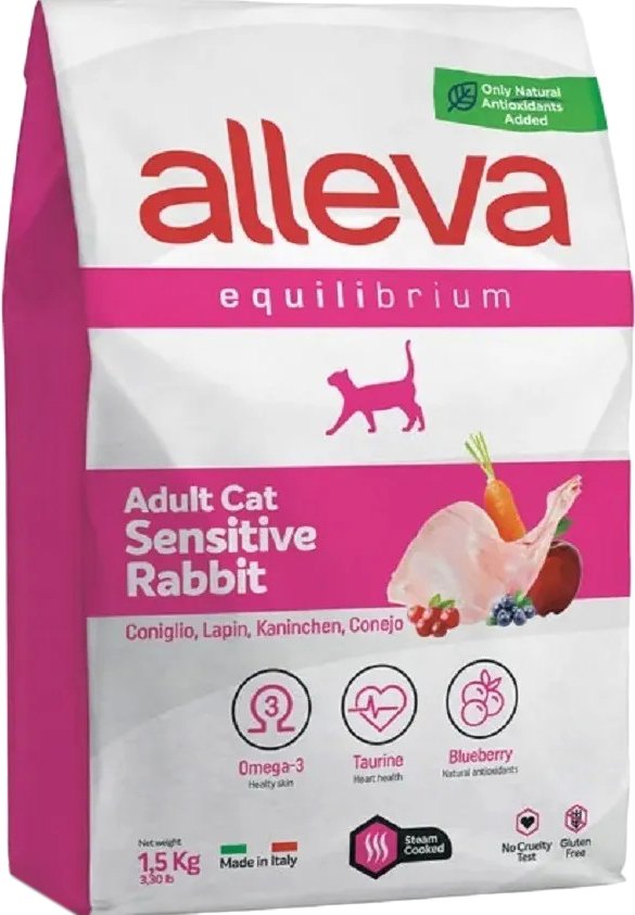 

Сухой корм для кошек Alleva Equilibrium Sensitive Rabbit (Кролик) 1.5 кг