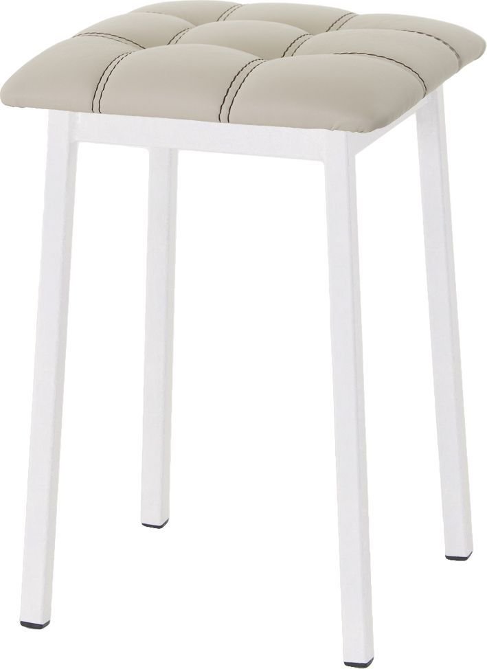 

Табурет AMC Comfort 7К6.3 (кожзам, бежевый/белый)