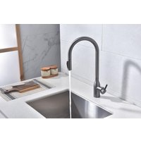 Смеситель Paulmark Iniversal Un213880-GM (черный/вороненая сталь)