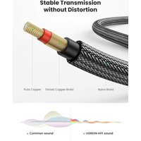 Гитарный кабель Ugreen AV128 10639 6.3 мм - 6.3 мм (3 м, черный)