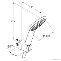 Душевой гарнитур  Kludi Freshline [6785005-00]