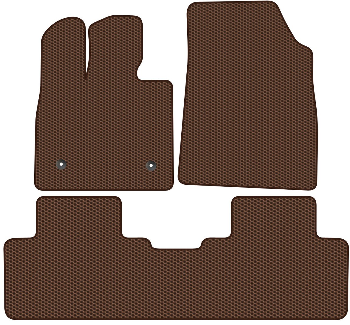 

Комплект ковриков для авто Alicosta BYD Song Plus I (suv) 2023 - Н.В. (коричневый, сота)