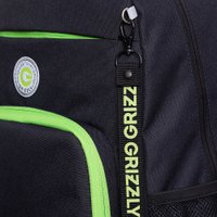 Школьный рюкзак Grizzly RB-355-2 (черный/салатовый)