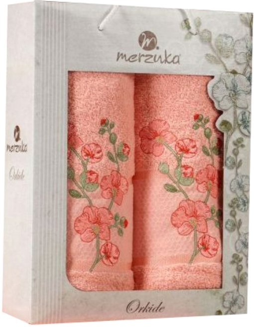 

Набор полотенец Merzuka Orkide 50x90/70x140 в коробке 11038 (оранжевый)