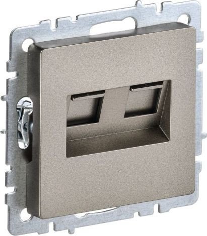 Розетка компьютерная IEK Brite BR-K20-1-K37