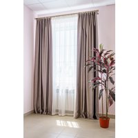 Комплект штор Decoretto Блэкаут двухсторонний БДКО-K23 1.25x2.6 м (коричневый/орех, 2 шт)